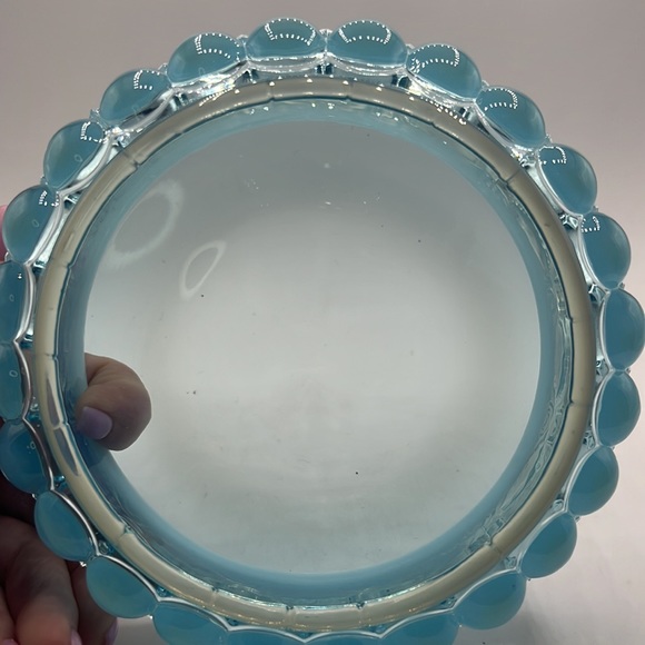 Aqua Blue Opalescent Bowl - Picture 4 of 5